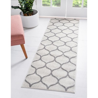 Unique Loom Trellis Frieze Rounded Trellis Indoor Woven Area Rug