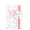 Hudson Baby Girls Cotton Poly Flannel Burp Cloths 8-Pack, One Size - 2 of 4