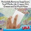 LOLA Products Rubaway Eraser Pad, Melamine Sponge, Comparable to Popular Brand Eraser Pads, Powerfully Removes Soap Scum, Scuff Marks, Ink, 12 Pack - 2 of 4