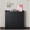 TIRAMISUBEST Versatile Tipping Bucket Shoe Cabinet with 3 Flip Drawers, Entryway Shoe Organizer with Drawer, Freestanding Shoe Rack w/ Pull-down Seat - 2 of 4