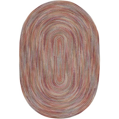 Braided Bra201 Hand Woven Area Rug - Dark Blue/ivory - 6'x9' Oval -  Safavieh : Target