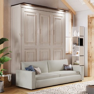 Queen Size Murphy Bed with Sofa for Bedroom - 1 of 4