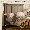 AMERLIFE Platform Bed Frame, Solid Wood with 65.2" Headboard, Heavy-Duty Slats, No Box Spring Required, Easy to Assemble - 3 of 4