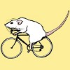 Men's Design By Humans Cycling Rat By TeaandInk T-Shirt - 2 of 3