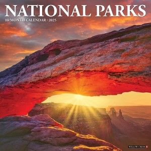 Willow Creek Press National Parks 2025 Wall Calendar: Monthly 12x12" Blue, All Ages, Sewn Binding, Paper Material - 1 of 4