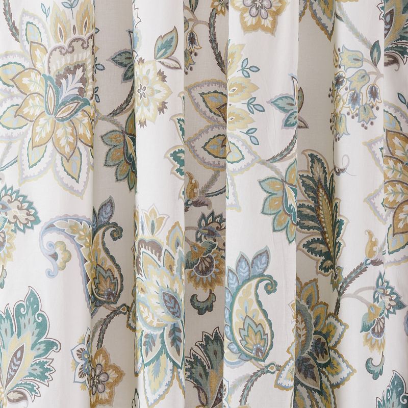 Palladium Floral Lined Curtain Panel with Rod Pocket - Levtex Home, 3 of 4