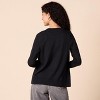Women Cardigan Sweaters Long Sleeve Crewneck Cardigans Lightweight Open Front Sweater Casual Tops Fall - 3 of 4