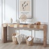NicBex Modern Geometric L-Shaped Console Table,Entryway Table with Solid Wood Finish,Sofa Table for Living Room,Hallway,Entryway,Study - 3 of 4