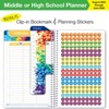 Global Datebooks Secondary Student Planner AY 2024-2025 - Matrix Style - 5.5"x8.5" (Rainbow Silhouette) - 3 of 4