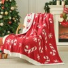 Snuggle Sac Christmas Throw Blanket Soft Knit Bed Blanket 50x60" - 4 of 4
