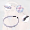 Unique Bargains Women's Anti Slip Fashion Artistic Plaid Headbands 0.67" Wide 2 Pcs - 3 of 4