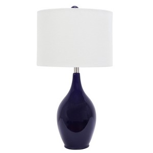 Ceramic Table Lamp Blue (Lamp Only) - Decor Therapy, Blue Blue