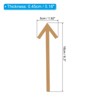 Unique Bargains Acrylic Self-Adhesive Decor Home Business Indoor Outdoor Arrow Sign 4 Pcs - 2 of 4
