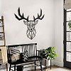 Geometric Deer Metal Wall Art,  Living Room and Home Decor, XX Large - 2 of 4