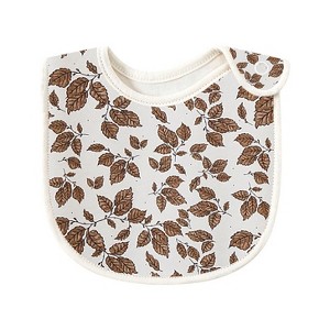 MyKids-Usa Baby Floral Print Covered Button Design Water Absorbing Bibs - 1 of 1