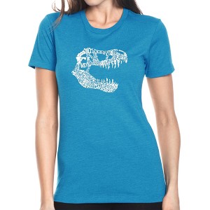 LA Pop Art Women's Premium Blend Word Art T-shirt - TREX - 1 of 4