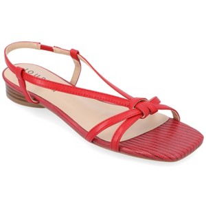 Journee Collection Womens Bridget Sling Back Low Block Heel Sandals - 1 of 4