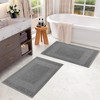 Modern Absorbent Bath Mat (Set of 2), 22" x 35" by Blue Nile Mills - 2 of 4