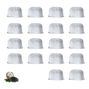 Nispira Refined Activated Charcoal Water Filter Pods Replacement Compatible with Coffee Maker Keurig 2.0 or Older, 18 Packs - 1 of 4