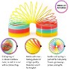 Giant 6" Rainbow Slinkie Toy – Big Plastic Coil Spring for Kids, Fun Party Favor, Birthday Gift for Boys & Girls, Jumbo Slinkie by Srenta. - 4 of 4