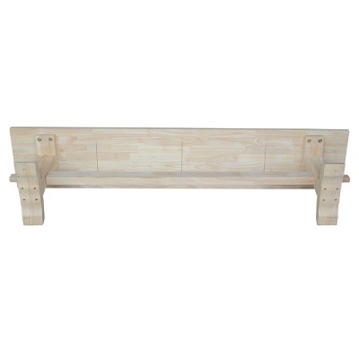 Unfinished Parawood Trestle Dining Bench