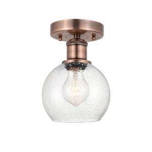 Athens - 1 Light Semi-Flush Mount In Industrial Style-8.88 Inches Tall and 6 Inches Wide - 1 of 1