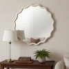 KTMBDW Curved Wood Frame Accent Mirror, Farmhouse French Country Decorative Wall Mirror - 3 of 4