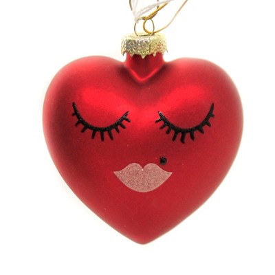 Holiday Ornaments 3.25" Sweetheart Valentine's Day Love Kiss  -  Tree Ornaments