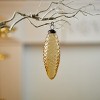 Amber Glass Pine Cone Ornaments – Set of 12 - 3 of 3