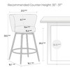 Kumasinova Modern 360° Swivel Bar Stools, Counter Height Bar Stools Set of 2, Upholstered Counter Stool, Counter Height Stools with Metal Legs - 4 of 4