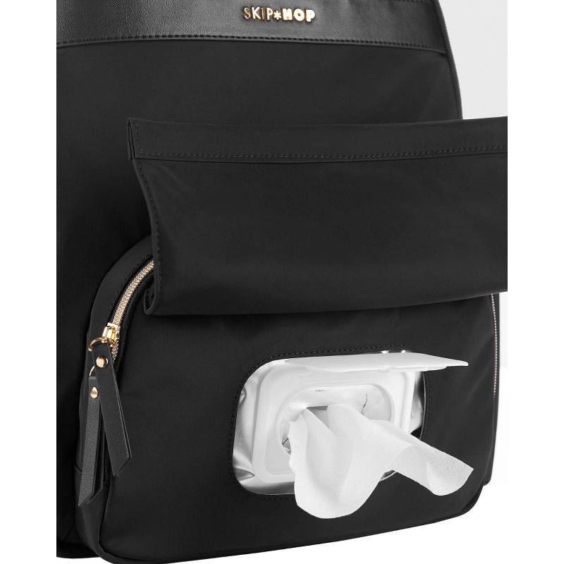 Skip Hop Envi-Luxe Eco Diaper Bag Backpack - Black, 5 of 13