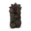 NAYSAYE Fountain Four Tier Stacked Jar Design with Cascading Water for Garden Patio Outdoor, Brown and Gray, 10.5"*23.5"*16.84" - 2 of 4
