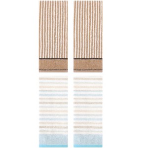 REGALWOVEN 4 Pcs Cotton Soft Comfortable Absorbent Striped Hand Towel - 1 of 4