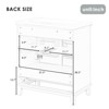 SEVOBAL Bathroom Vanities 30 Inch Bathroom Vanity with Sink and Storage Cabinet for Bathroom, Gray, 30"*18"*34.8" - 4 of 4