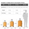 MAYEERTY Luggage Sets ABS Hardshell 3pcs Luggage Sets, Lightweight Durable Suitcase Sets Spinner Wheels Suitcase 20''24''28''?(Yellow) - 2 of 4