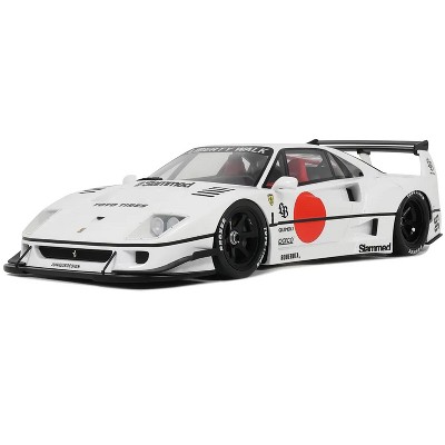 2023 LB-Works F40 White with Graphics 1/18 Model Car by GT Spirit