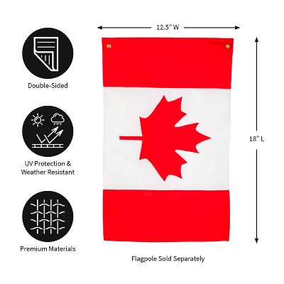 Evergreen Canada Garden Applique Flag