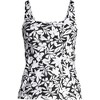 Lands' End Women's Square Neck Underwire Tankini Top Swimsuit Adjustable Straps - 3 of 4
