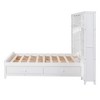 PAGED Modern Wooden Storage Bed, Full Size Bed Frame with Drawers, Shelves and Cabinets, Platform Bed for Bedroom - 4 of 4