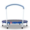 YUHAO Kids Ages 1-6，Trampoline with Handle Fun，Outdoor Toys，36-inch Blue Multi - 3 of 4
