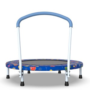 KWPZQEB 36 Inch Mini Exercise Trampoline, Compact Fitness Trampoline with Handle for Kids Ages 1-6, Fitness Rebounder Indoor, Garden, Max Load 150lbs - 1 of 4