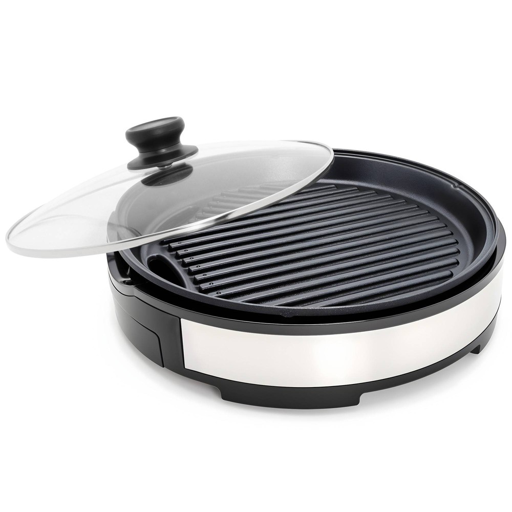 Elite Cuisine 12" Indoor Grill - Stainless Steel