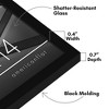 Americanflat 10x14 Picture Frame - Streamline Collection - Thin Border Picture Frame for Wall Display - Hanging Hardware Included - Black - 3 of 4