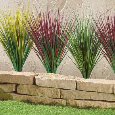 Green Faux Grass Topiary for Outdoor Summer Decor