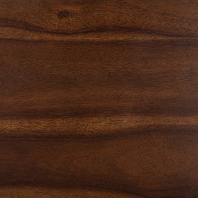 Brylin 3-Drawer Dark Walnut Nightstand with Chrome Accents