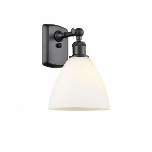 Bristol Glass - 1 Light Wall Sconce In Industrial Style-11.25 Inches Tall and 8 Inches Wide - 1 of 1
