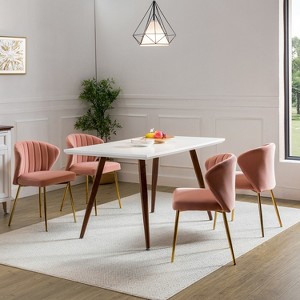 Olinto Living Room Bedroom Study Side Chair Set of 4  | KARAT HOME - 1 of 4