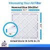 Filter King 20x20x1 Air Filter | 4-PACK | MERV 8 HVAC Pleated A/C Furnace Filters | MADE IN USA | Actual Size: 19.5 x 19.5 x .75" - image 2 of 4