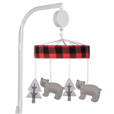 Sammy & Lou Musical Nursery Crib Mobile - Lumberjack Plaid