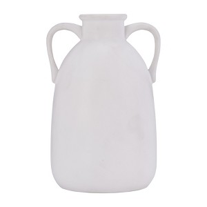 Sagebrook Home 10" Ceramic Vase with Handles Creative Contemporary Eared Vase For Decorative Home - 1 of 4